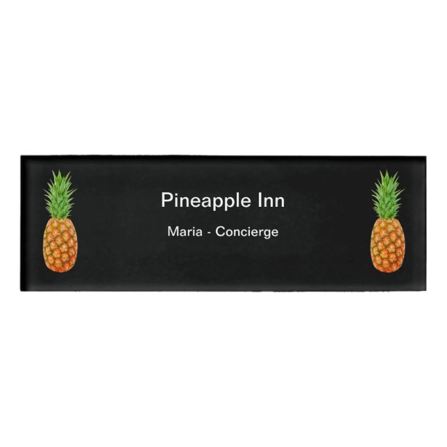 Hotel Concierge Staff Name Tag (Front)