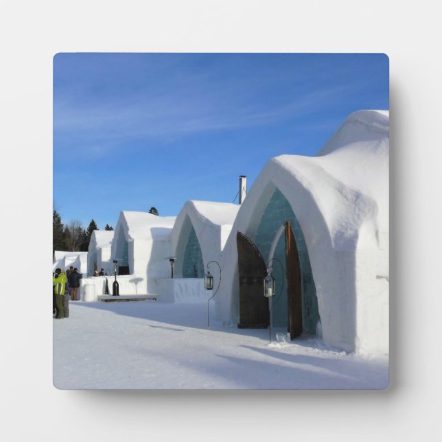 Hotel de Glace, Quebec, Canada Plaque (Front)