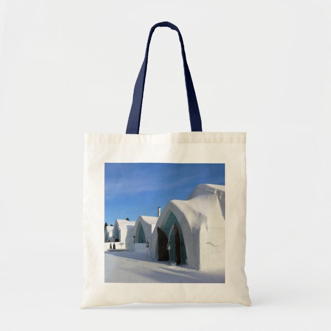 Hotel de Glace, Quebec, Canada Tote Bag (Front)