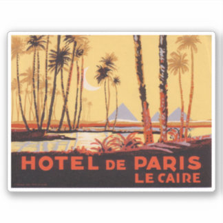 Hotel de Paris Cairo Sticker