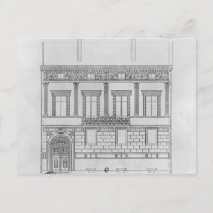 Hotel de Pourtales, facade, 1850 Postcard