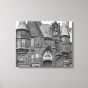 Hotel de Sens, late 19th century-early Canvas Print