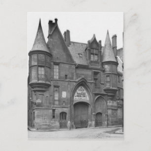 Hotel de Sens, late 19th century-early Postcard