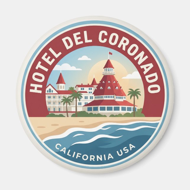 Hotel del Coronado USA Magnet (Front)