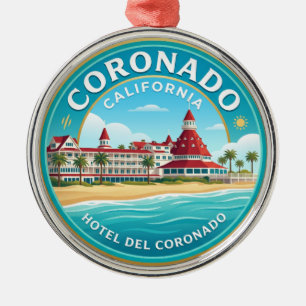 Hotel del Coronado USA Metal Tree Decoration