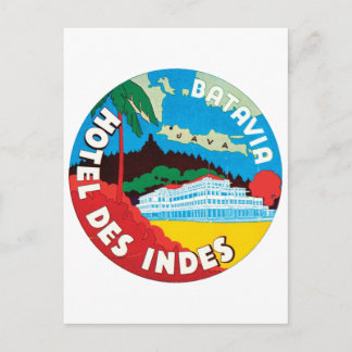 Hotel Des Indes Batavia Postcard