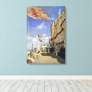 Hotel des Roches Noires, Trouville by Claude Monet Canvas Print