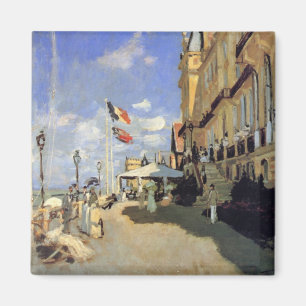 Hotel des Roches Noires, Trouville by Claude Monet Magnet