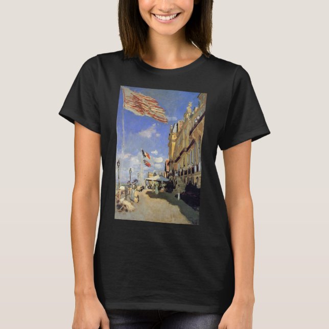 Hotel des Roches Noires, Trouville by Claude Monet T-Shirt (Front)