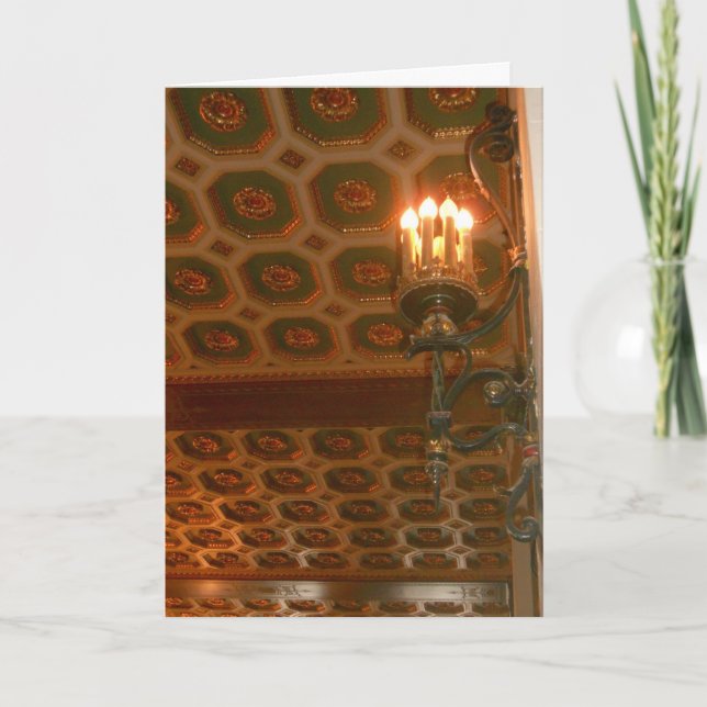 “Hotel Duluth Light Fixture” Sympathy Card (Front)
