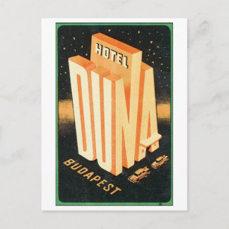 Hotel Duna, Budapest Postcard