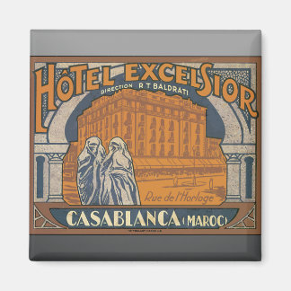 Hotel Excelsior Casablanca (Maroc), Vintage Magnet