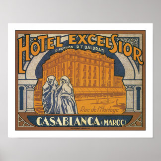 Hotel Excelsior Casablanca Poster