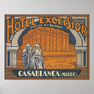 Hotel Excelsior Casablanca Poster