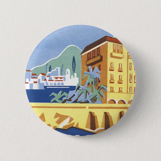 Hotel Excelsior Dubrovnik 6 Cm Round Badge (Front)