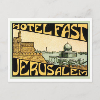 Hotel Fast Jerusalem Postcard