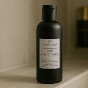 Hotel Guest Amenities Hair Conditioner Label