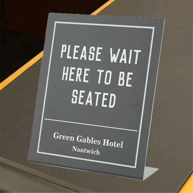 Hotel, Hospitality, Restaurant Etc Pedestal Sign (Creator Uploaded)