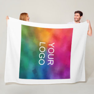 Hotel Hostel Motel Guest House Your Company Logo Fleece Blanket