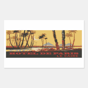 Hotel in Paris (Cairo - Egypt) Vector format Rectangular Sticker