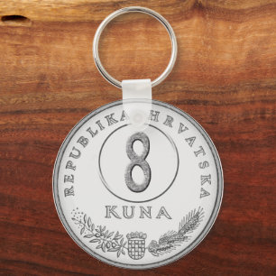 Hotel key with kuna as room number ring