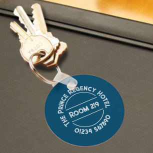 Hotel Keychain with Room Number