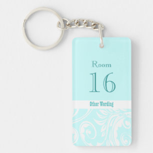 Hotel lodge resort room key (double sided rectangl ring