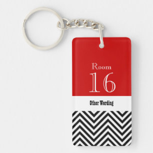 Hotel lodge resort room key (double sided) ring