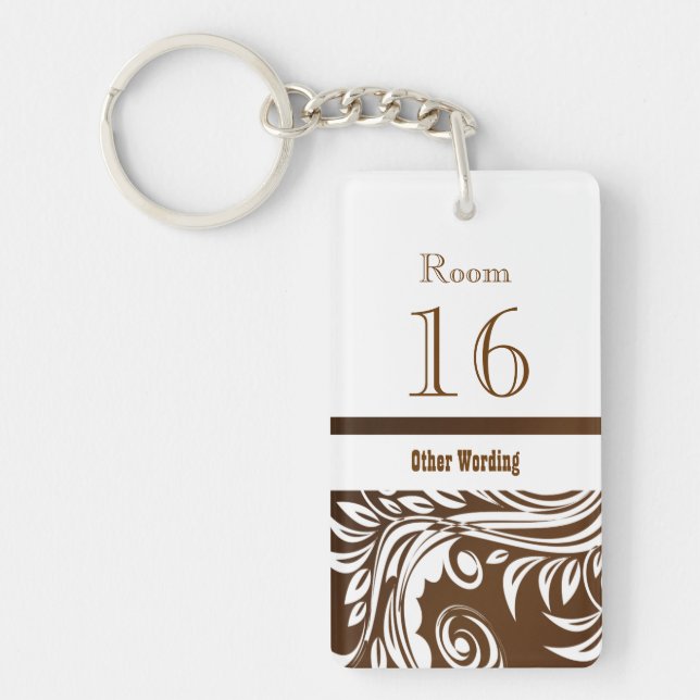 Hotel lodge resort room key ring (Front)