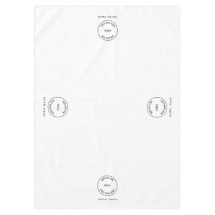 Hotel Logo Name Change to Any Colour Tablecloth