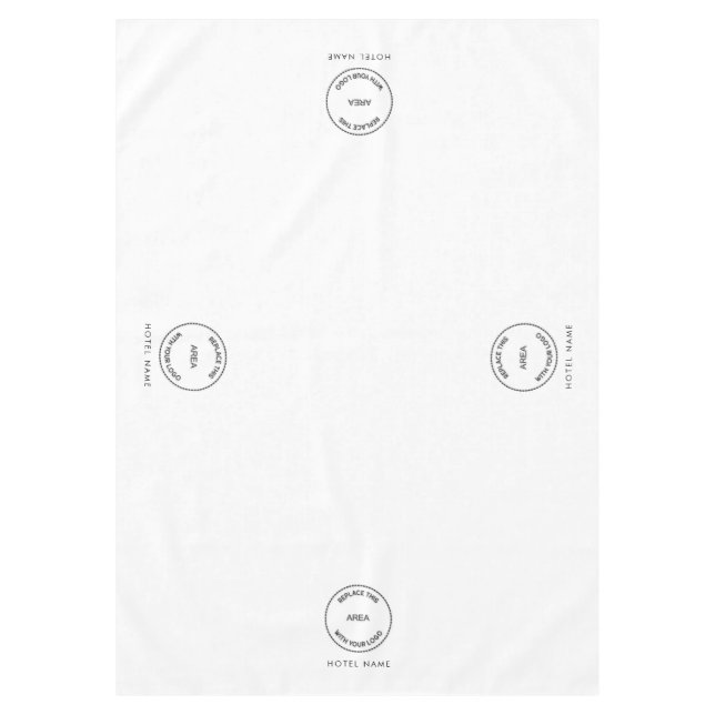 Hotel Logo Name Change to Any Colour Tablecloth (Front)