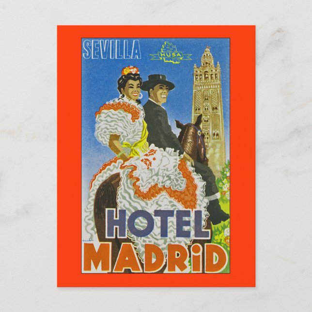 Hotel Madrid Postcard (Front)