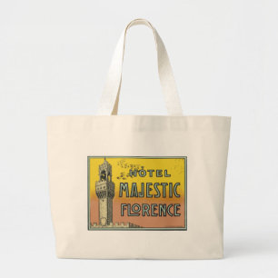 Hotel Majestic Florence Large Tote Bag