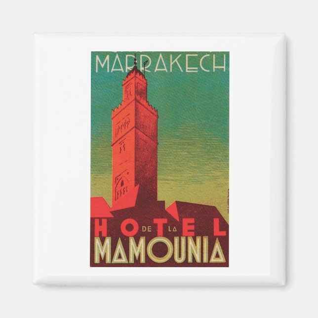 Hotel Mamounia Marrakech Magnet (Front)