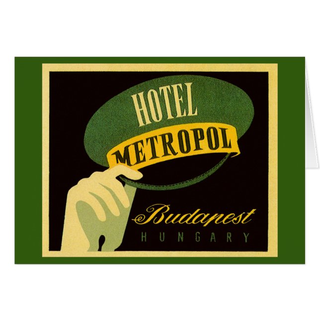 Hotel Metropol Budapest Hungary Bellhop Hat (Front Horizontal)