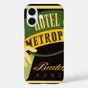 Hotel Metropol Budapest Hungary Bellhop Hat iPhone 16 Case