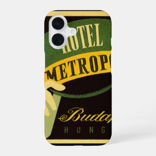 Hotel Metropol Budapest Hungary Bellhop Hat iPhone 16 Case
