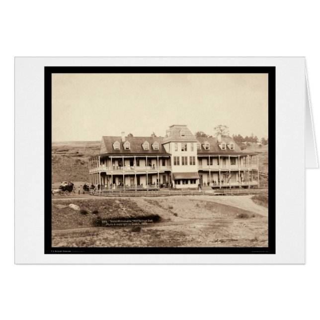 Hotel Minnekahta in Hot Springs SD 1889 (Front Horizontal)