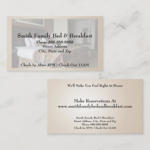 Hotel Motel Lodging Business Card
