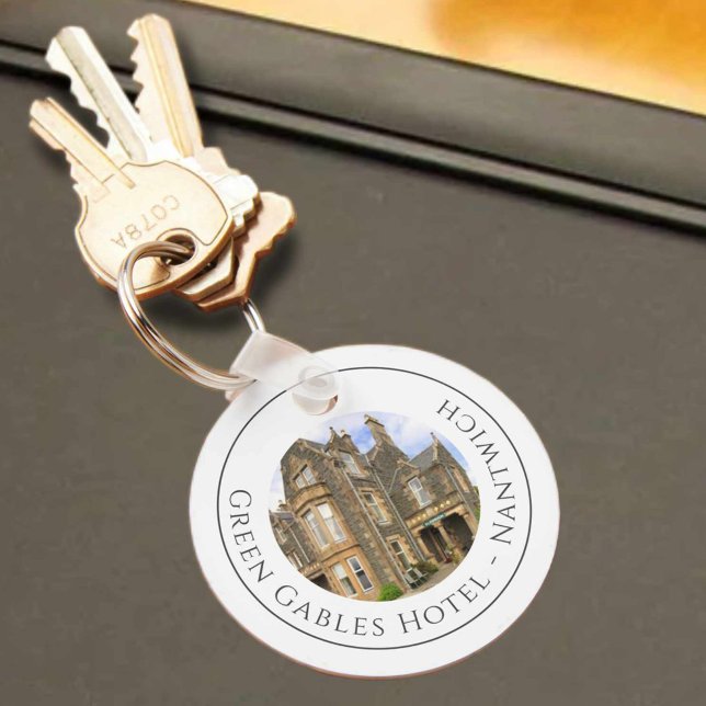 Hotel Name Plus Hotel Photo on a Key Ring (Creator Uploaded)