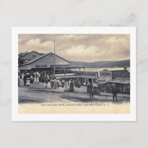 Hotel, Nolan’s Point, Lake Hopatcong, NJ Vintage Postcard