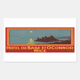 Hotel of Bade and Connor (Nice) Vector format Rectangular Sticker