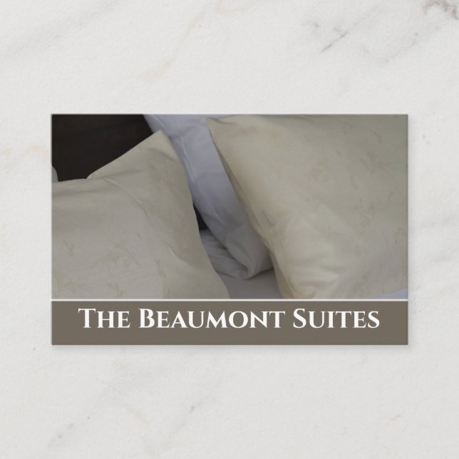 Hotel or Accommodation Business Card. Card (Front)
