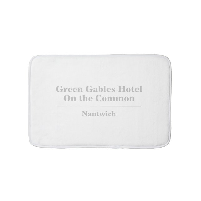 Hotel or Accommodation Name Bath Mat (Front)