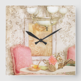 Hotel Paris circa 1900 clock shabby chic