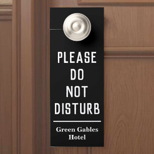 Hotel Please Do Not Disturb Door Hanger
