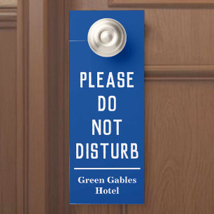 Hotel Please Do Not Disturb Door Hanger