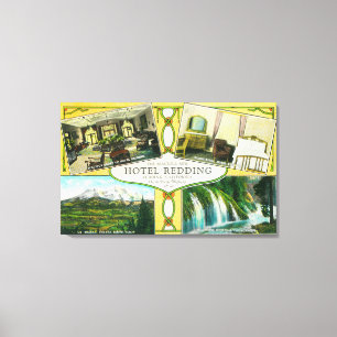 Hotel Redding Interior Views with Scenic Sites Canvas Print