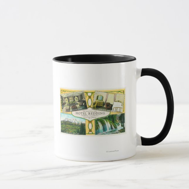 Hotel Redding Interior Views with Scenic Sites Mug (Right)