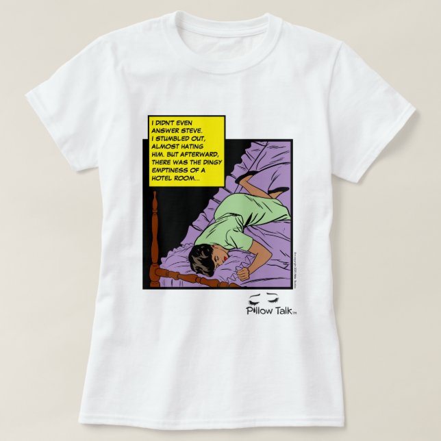 Hotel Romance Retro Comic Book Art  T-Shirt (Design Front)